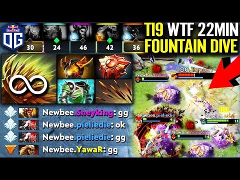 OG.Topson Bristleback Solo FOUNTAIN - OG vs EG - Game1 TI9 The International 2019 by Topson