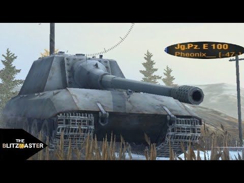 Jg.Pz E100 : 7836 damage 5 kills epic (1vs3) -WoT Blitz-