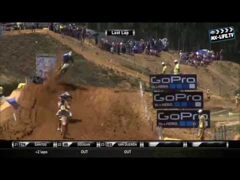 Antonio Cairoli and Clement Desalle crash MXGP Portugal  Águeda ) 2013