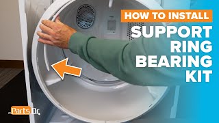 How to Replace Support Ring Bearing Kit part # 279441 on your Whirlpool Maytag Amana Dryer
