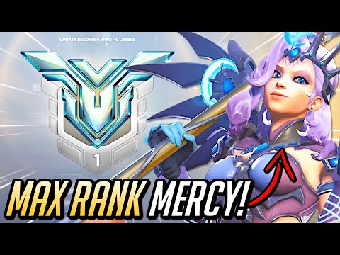 71% Win Rate MAX RANK Grandmaster Mercy 💜😇 - Overwatch 2
