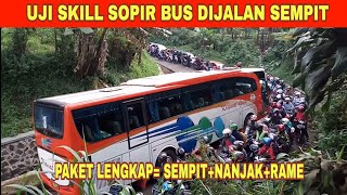 Download lagu Skill dewa..! AKSI SUPIR BUS DIJALAN SEMPIT mp3