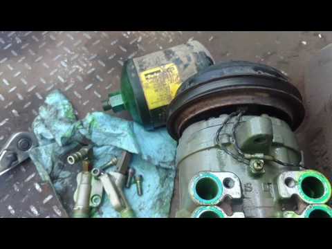 4850 John Deere a/c compressor replacement.