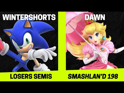 SmashLAN'd 198 Losers Semis - WinterShorts (Sonic) vs Dawn (Peach) - SSBU Tournament