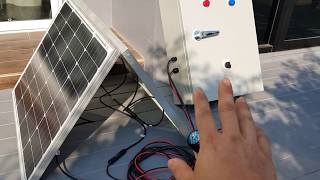 ระบบรดน้ำต้นไม้ อัตโนมัติ   ผลังงานแสงอาทิย์ ระบบโซล่าเซลล์   ตั้งเวลาเปิด ปิดวาวล์