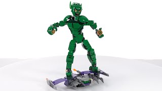 YouTube thumbnail: LEGO Marvel Green Goblin action figure 76284 review! A little more in every way