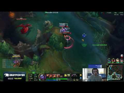 League Of Legends S6 —  Valkrin as Tristana Sona vs Lucian Poppy Bot Challenger Gameplay