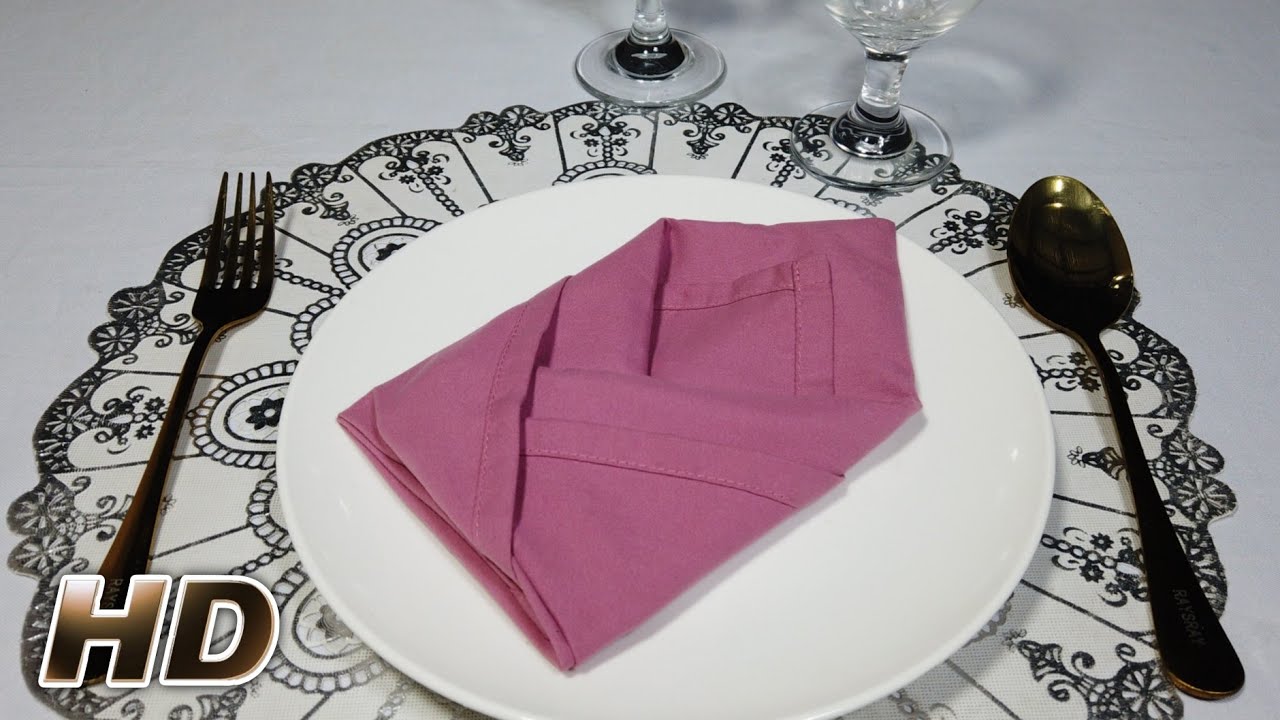 HOW TO MAKE ELEGANT DESIGN TABLE NAPKIN FOLDING [HD]
