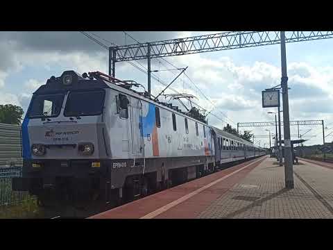 Odjazd EP09-018 w kolorowych barwach z pociągiem Intercity kat. TLK Artus :)