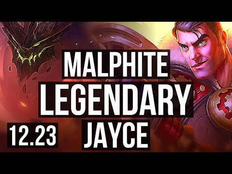 MALPHITE vs JAYCE (TOP) | 7 solo kills, 9/1/2, Legendary | EUW Master | 12.23