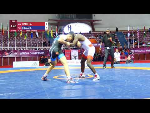 1/4 FS - 65 kg: A. DANIEL (NGR) v. F. JELASSI (TUN)