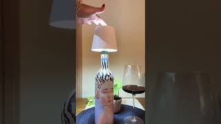 Abajur para garrafas de vinho!✨Digite LUZ aqui nos comentários que te envio o link! #vinhotododia