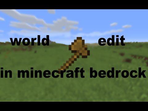 How to get world edit in minecraft bedrock with...