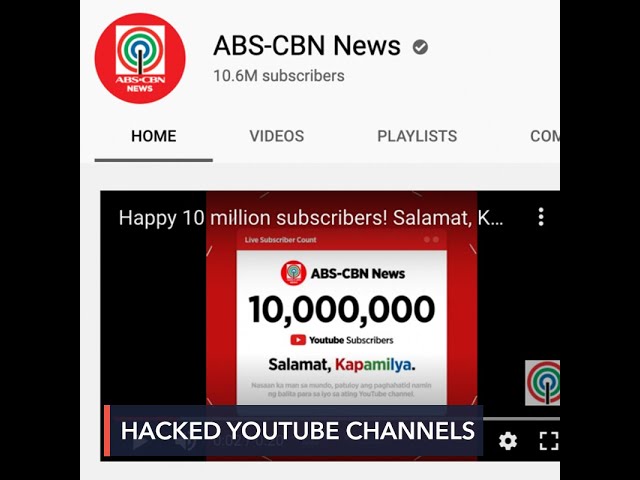 ABS-CBN News’ YouTube channel down, account ‘terminated’