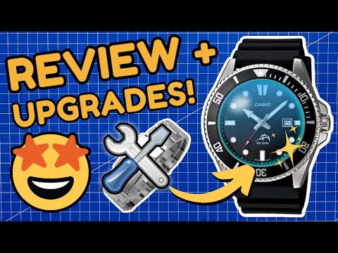 Casio Duro ⌚ EINE WOCHE Rezension + MODS / UPGRADES! 🦈📈