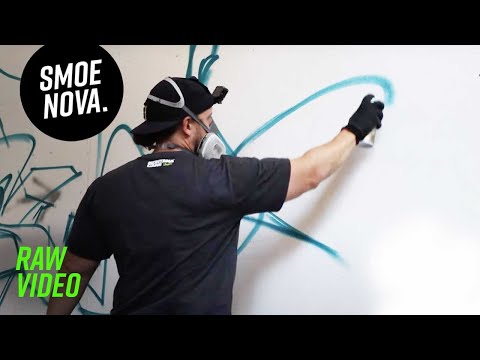 60min. Graffiti CHALLENGE. real time raw video.