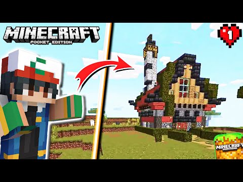 The Luckiest Start in Minecraft Pocket Edition ! MCPE HINDI Survival Series (EP - 01)