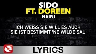 SIDO FEAT. DOREEN - NEIN! -  AGGROTV LYRICS KARAOKE (OFFICIAL VERSION)