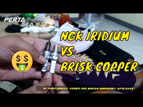 ADU FISIK Busi Yamaha NMAX NGK Iridium VS BRISK Copper AR12C LEXI AEROX #ngk #ngkiridium #brisk