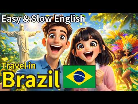 Let’s Travel to Brazil! 🇧🇷ー Slow and Easy English For Beginners