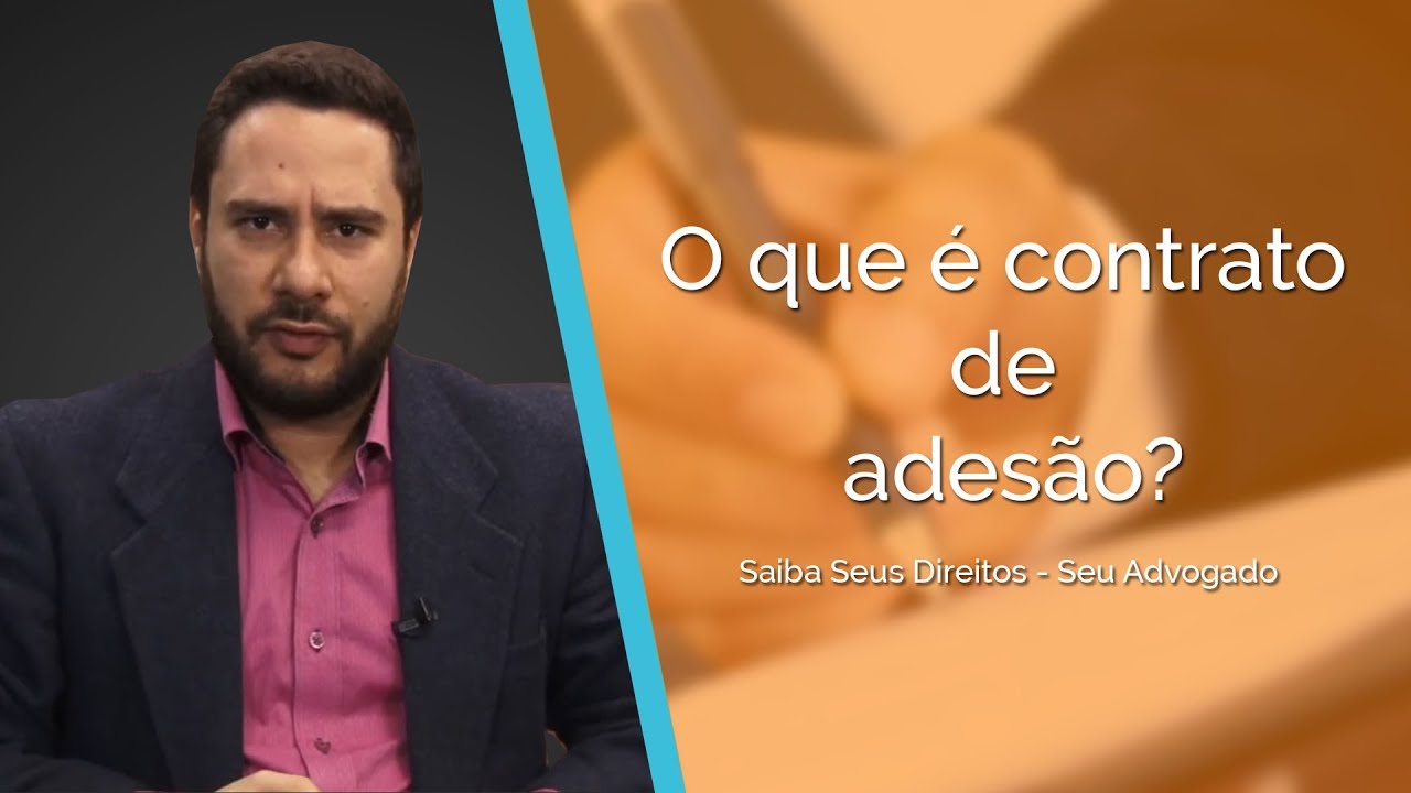 O que é contrato de adesão?