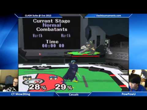 CLASH Suite at Evo 2013 - CT Mew2King vs PewPewU - Match 2 - SSBM