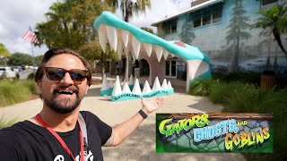 Halloween At Gatorland Orlando! | Going Into A Horror Movie & Saving The World With Corn Hole