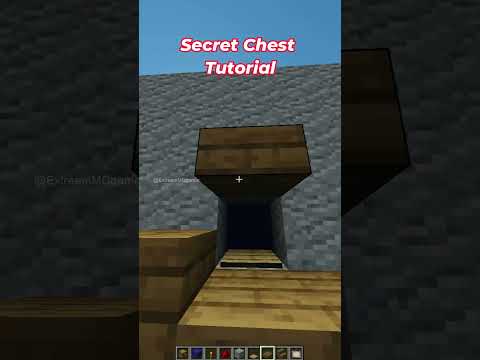 Extreem MCgamer - Minecraft: Secret Chest tutorial #shorts #minecraft