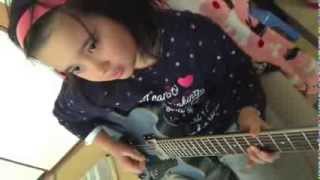 ROCKSMITH Audrey (10 years old) Plays Guitar - The Chimera  - The Smashing Pumpkins - 95% ロックスミス２０１４