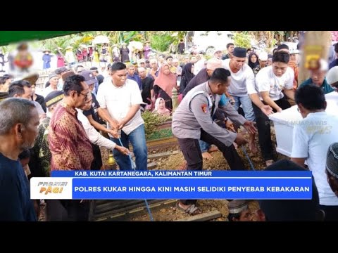 PERSONEL POLSEK MUARA WIS KAWAL JENAZAH KORBAN KEBAKARAN