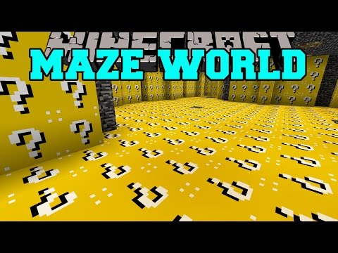 PopularMMOs - Minecraft: MAZE WORLD (LUCKY BLOCK BIOME & ORESPAWN BIOME!) Mod Showcase