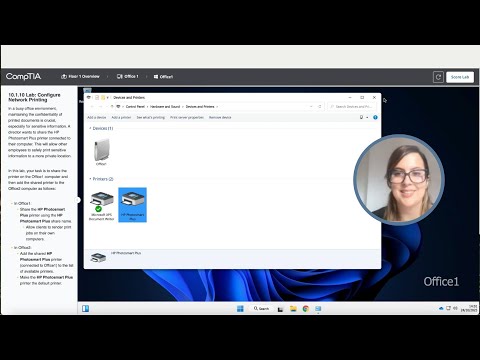 CompTIA A+ Lab 10.1.10 | Configure Network Printing