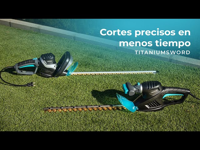 Cortasetos Cecotec TitaniumSword 610 XL cuchillas titanio mando rotatorio 61 cm video
