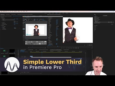 How to Create a Simple Lower Third in Premiere Pro