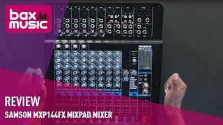 Video thumbnail for Samson MXP144FX MixPad Mixer Review | Bax Music by Bax-shop | Bax Music Goes