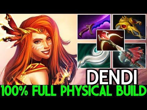 DENDI [Lina] 100% Full Physical Monster is Real Back 7.22 Dota 2