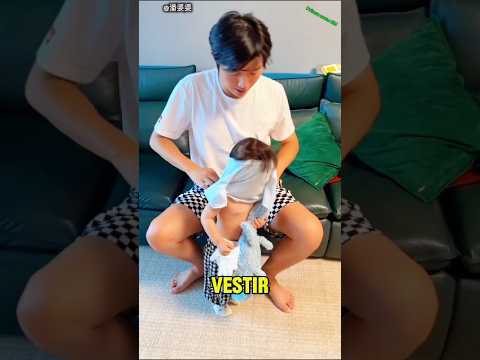 ¡La ropa del bebé también le quedó perfecta! 😂👶#Humor #Familia #Bebé
