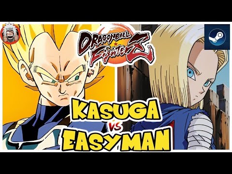 DBFZ Easyman vs Kasuga (VegetaSSJ, GokuSSJ, Gohan) vs (Kefla, A21LC, A18)