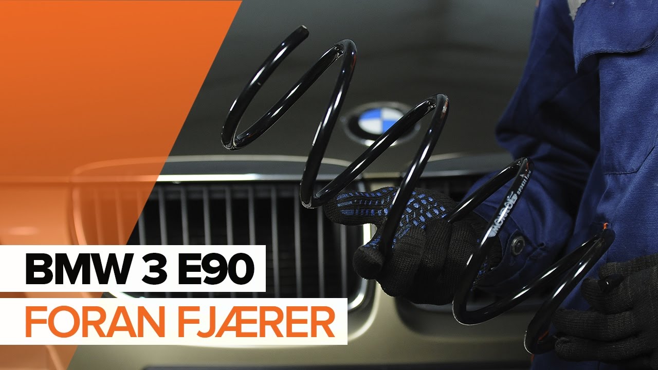 Slik bytter du fjærer fremme på en BMW E90 – veiledning