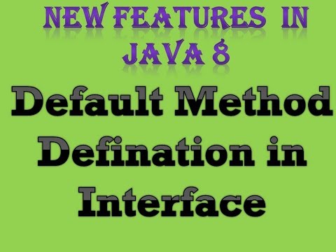 Learn Default Method Definition in Interface | Java 8 - Mind Luster