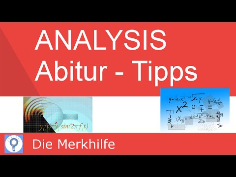 ANALYSIS Tips for the MATHS Abitur: Key Topics & General Tips | Analysis 1