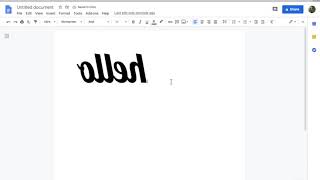 How to Reverse or Mirror Text on Google Docs (updated version)