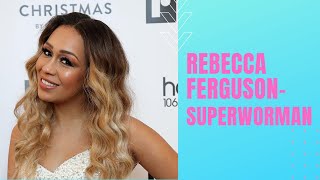 Rebecca Ferguson- Superwoman - Regents Street Christmas lights 2016