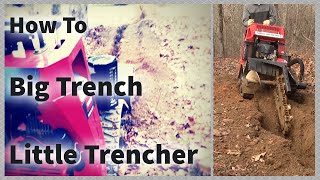 How To Dig A 10 Inch Trench with a 4 Inch Trencher