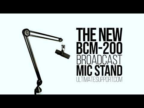 The Ultimate Support BCM-200 Scissor Style Broadcast Mic Stand is NOW SHIPPING!