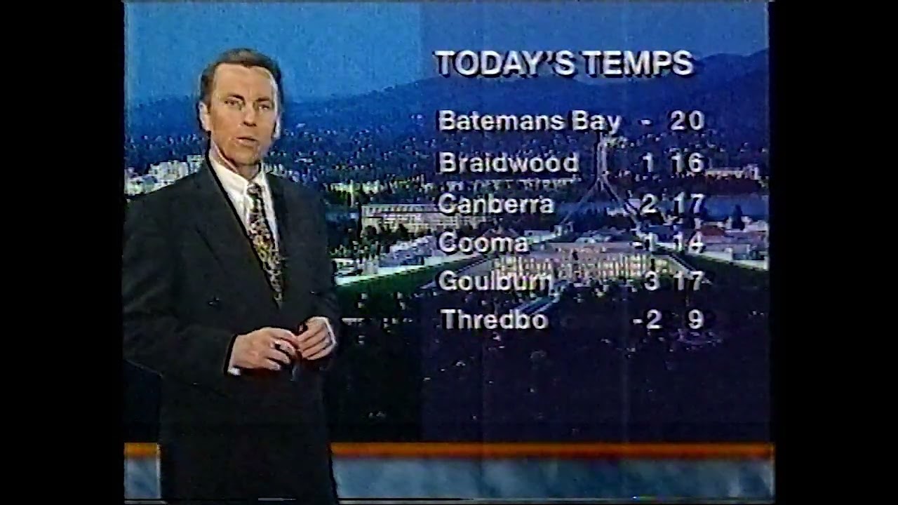 Ten Captial News - Weather Update (10 September 1997)