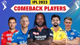 5 Big Players Who Will Make A Comeback In IPL 2023 | Suresh Raina IPL 2023 News | IPL 2023 Target
