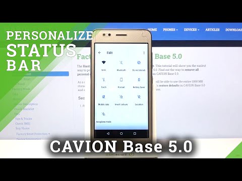 How to Adjust Notification Bar Icons in CAVION Base 5.0 – Customize Notification Bar
