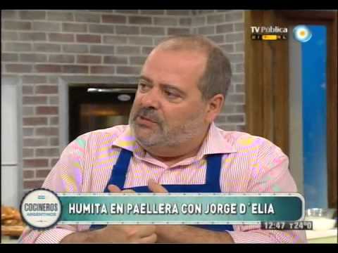 Humita en paellera con Jorge D´elia