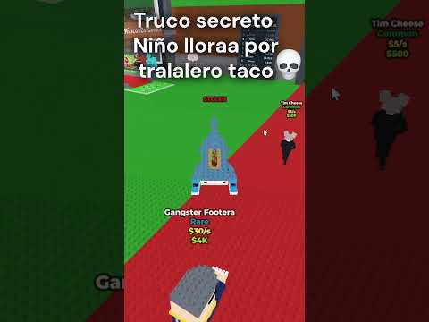 Truco secreto - Niño llora por su tralalero 👀🔥 #roblox #brainrot